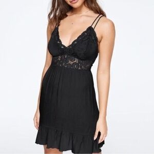 Pink by Victoria secret  lace strappy dress